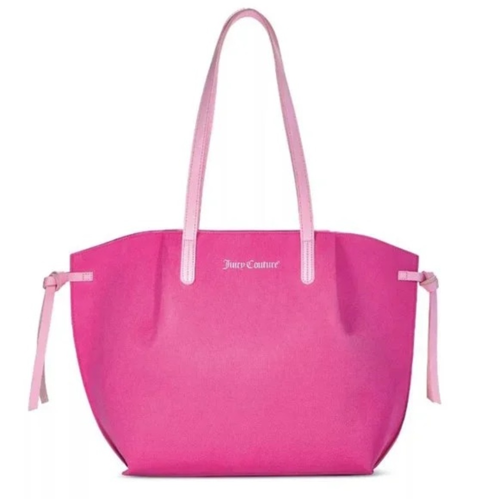 Juicy Couture Pink Faux Suede Tote Hand Shopper Bag NWT